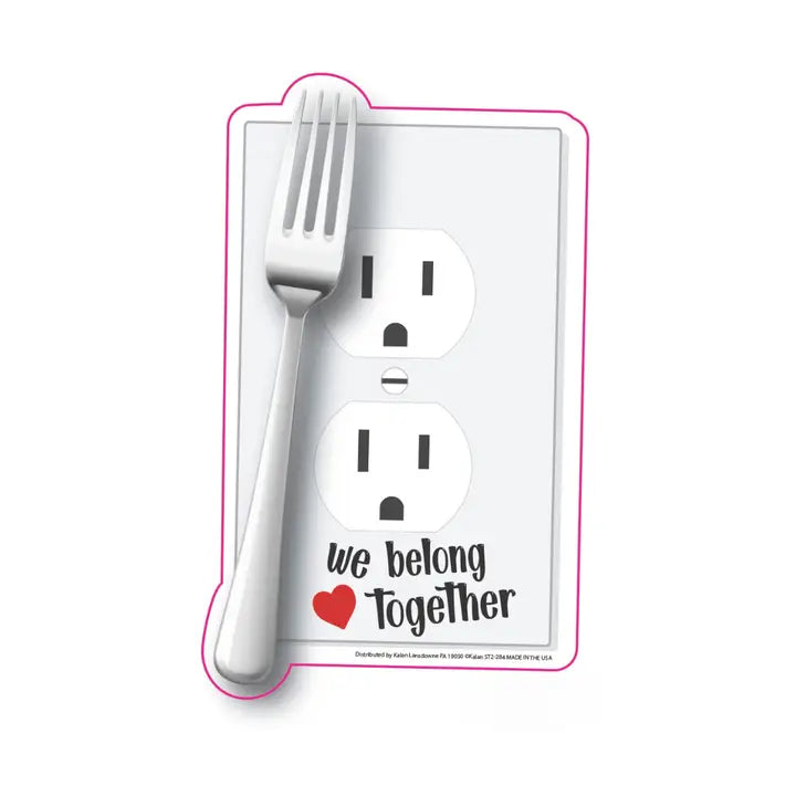We Belong Together Fork and Wall Socket Sticker