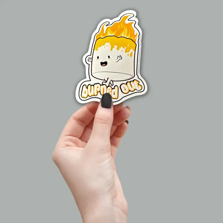 Burned Out Marshmallow Sticker