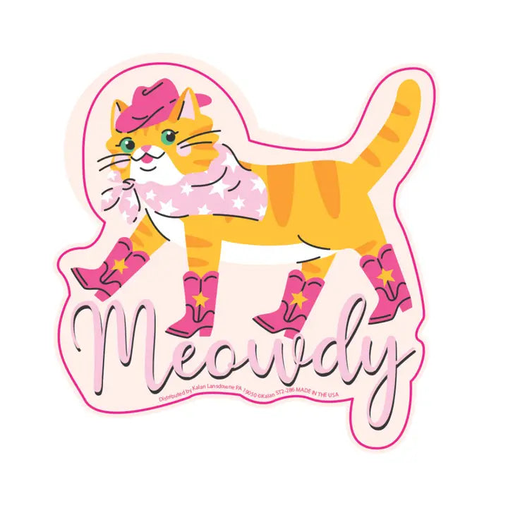 Meowdy Cat Sticker
