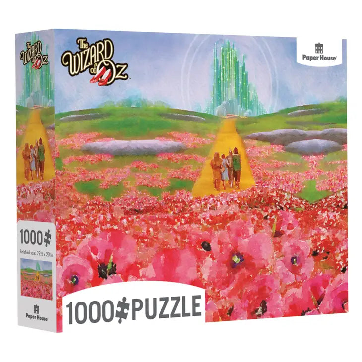 Wizard of Oz Poppy Fields 1000pc Puzzle by Paper House