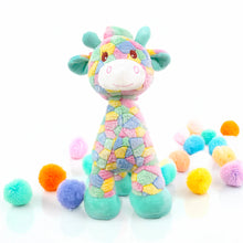 Load image into Gallery viewer, 20" Rainbow "Patchwork" Giraffe Plush by Fluffery
