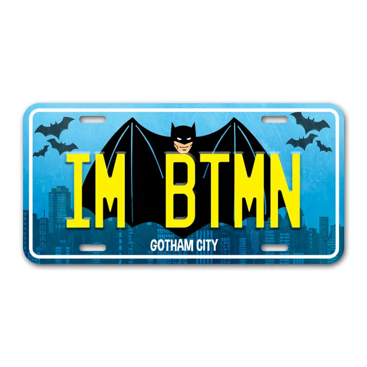 I'm Batman Humourous Metal Vanity License Plate Decor Sign