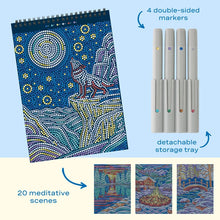 Load image into Gallery viewer, Winter's Glow Dot-by-Letter Metallic Ink FlowArt by Lifelines

