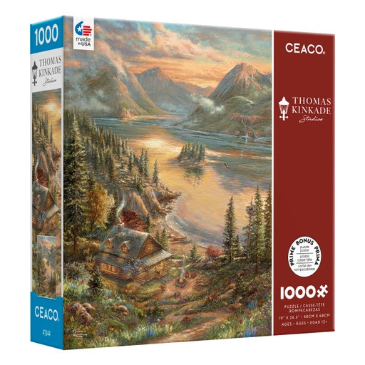 Thomas Kinkade Lakeside Splendor 1000pc Puzzle by Ceaco