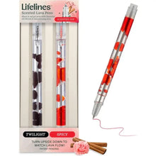 Load image into Gallery viewer, Lava Pens 2pk Black/Red Twilight and Spicy Scented by Lifelines

