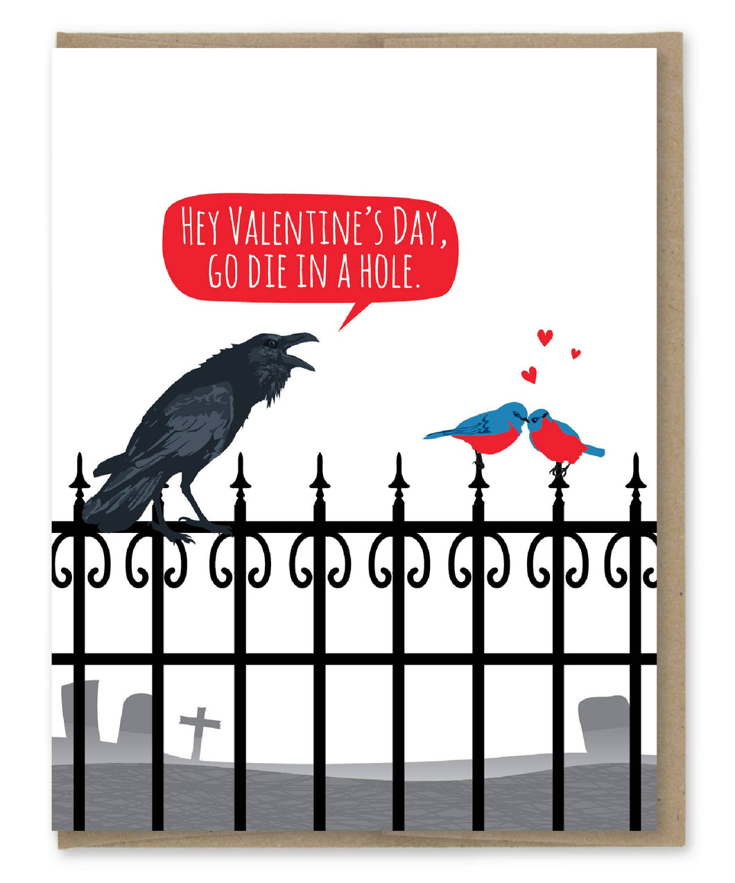 Anti Valentine's Day Blank Card