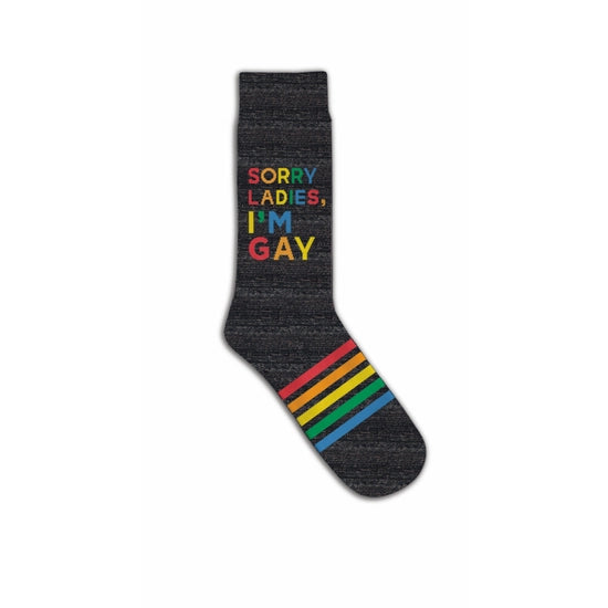 Sorry Ladies, I'm Gay Crew Socks by Funatic