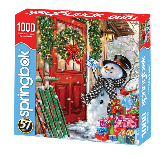 1000pc Delivering Gifts Christmas Springbok Puzzle