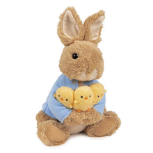 Load image into Gallery viewer, Peter Rabbit Holding Chicks 9.5&quot; Plush
