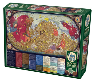 1000pc The Planet Mars Map Puzzle by Cobble Hill