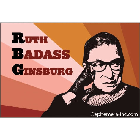 Ruth Bada** Ginsburg RBG Magnet